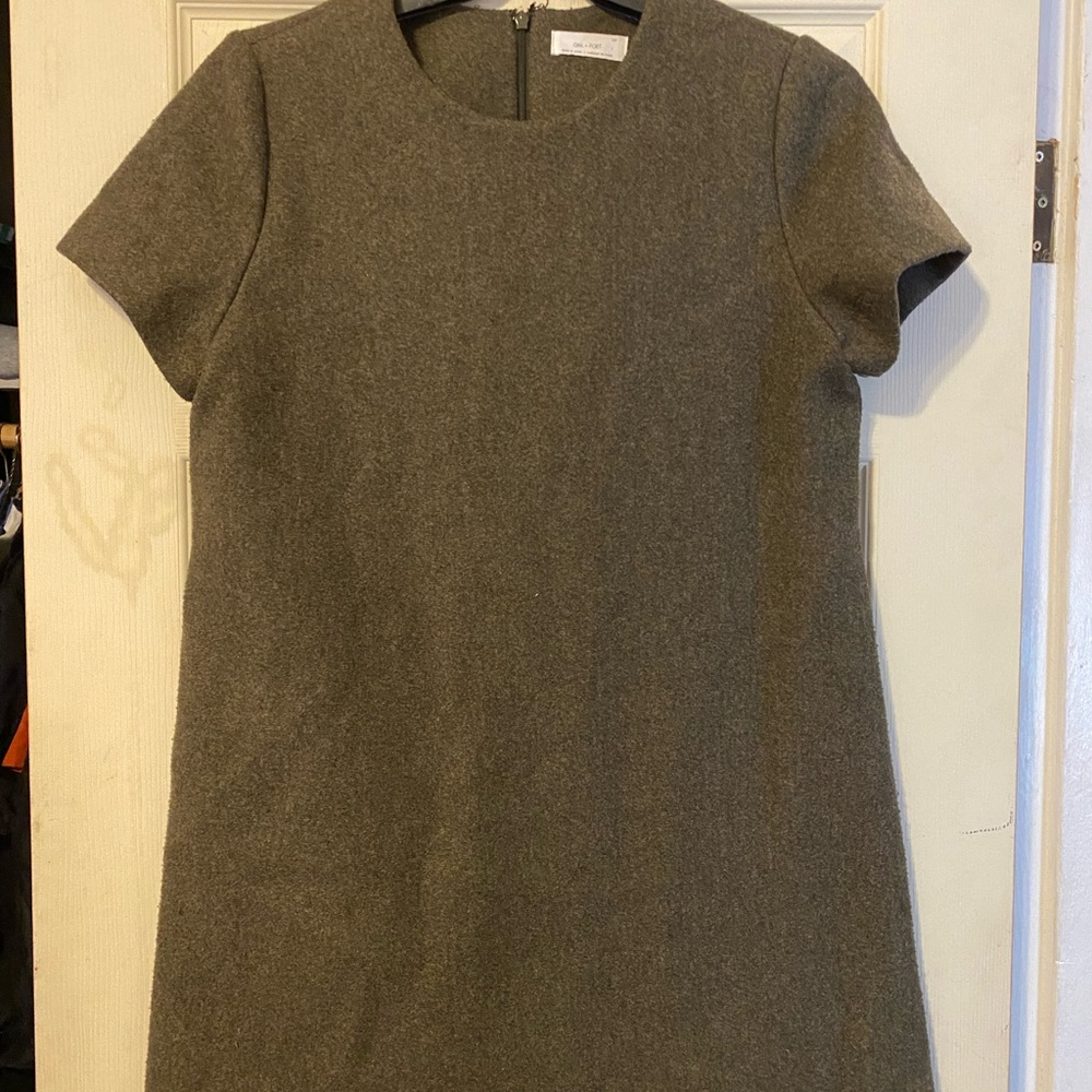 OAK + FORT Green/grey Mini Dress